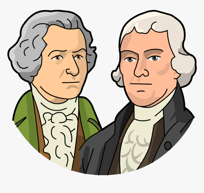 Jefferson Clipart Alexander Hamilton - Alexander Hamilton And Thomas Jefferson Cartoon, HD Png Download, Free Download
