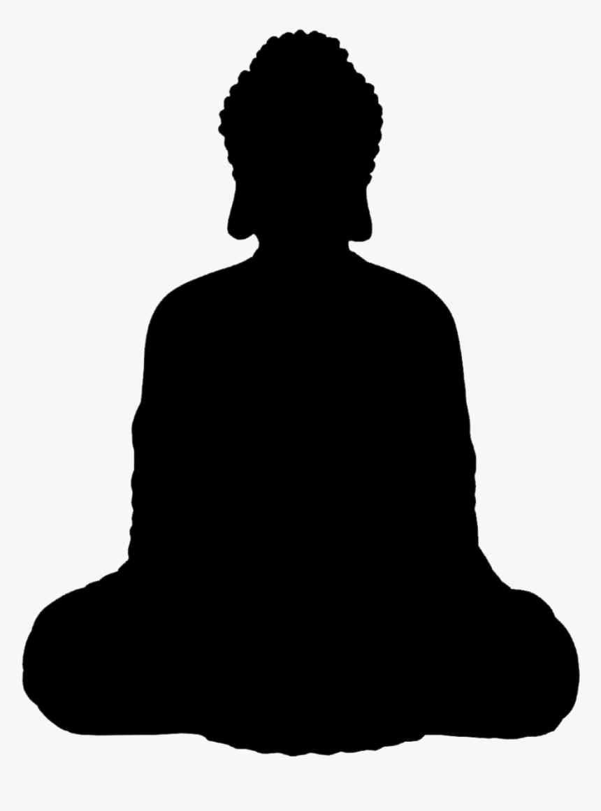 Buddha Silhouette - Png Tie Icon, Transparent Png, Free Download