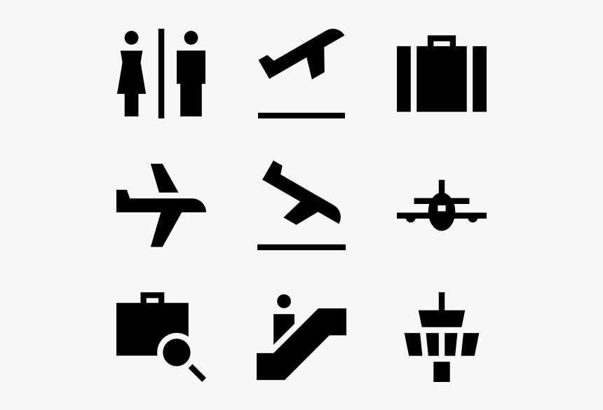 Airport Elements - Arrive Icon, HD Png Download, Free Download