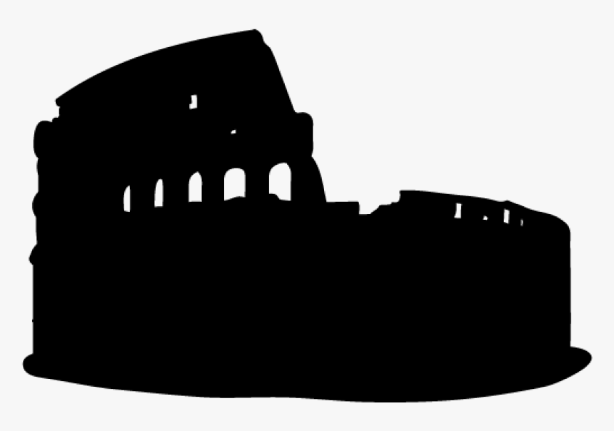 Colosseum Silhouette - Silhouette, HD Png Download, Free Download