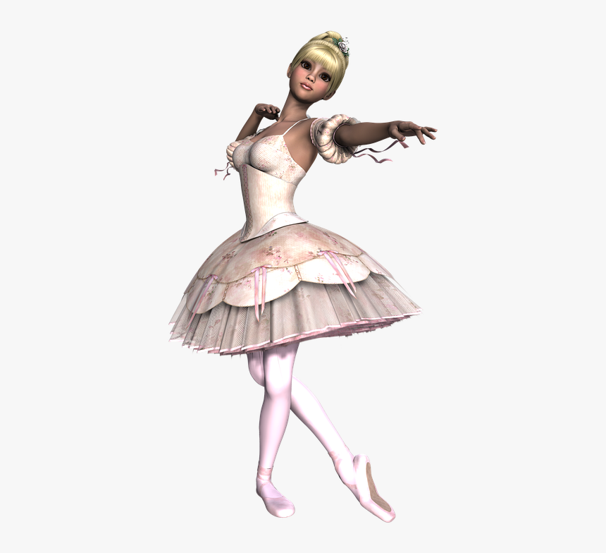 Girl, Dance, Classic, Tutu, 3d, Render - Illustration, HD Png Download, Free Download