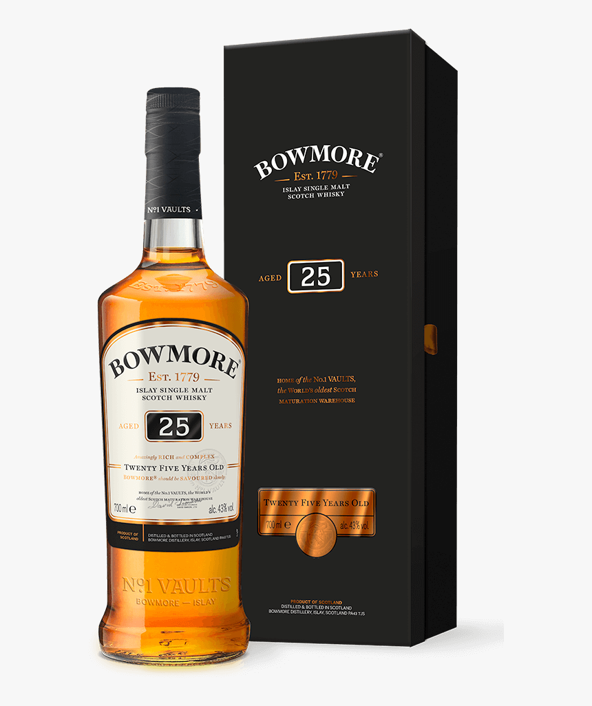 Https - //www - Bowmore - Bottlebox Core 25yo 1487927850 - Bowmore Vault Edition No 1 Atlantic Sea Salt, HD Png Download, Free Download