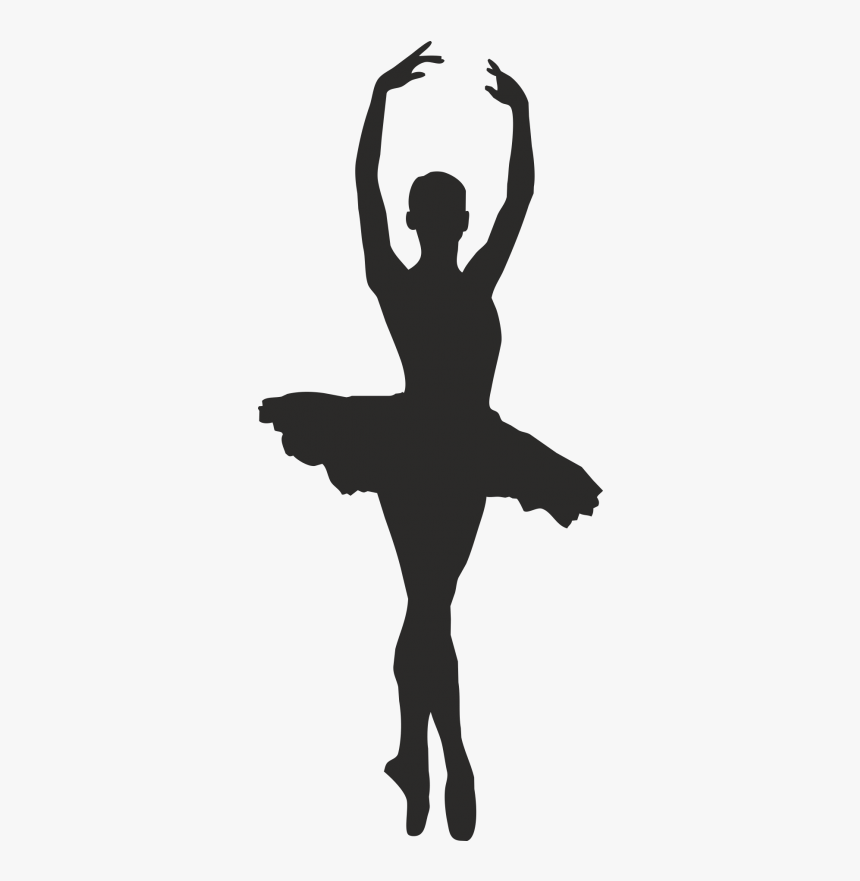Ballet Dancer Silhouette Clip Art - Ballet Dancing Girl Silhouette, HD Png Download, Free Download