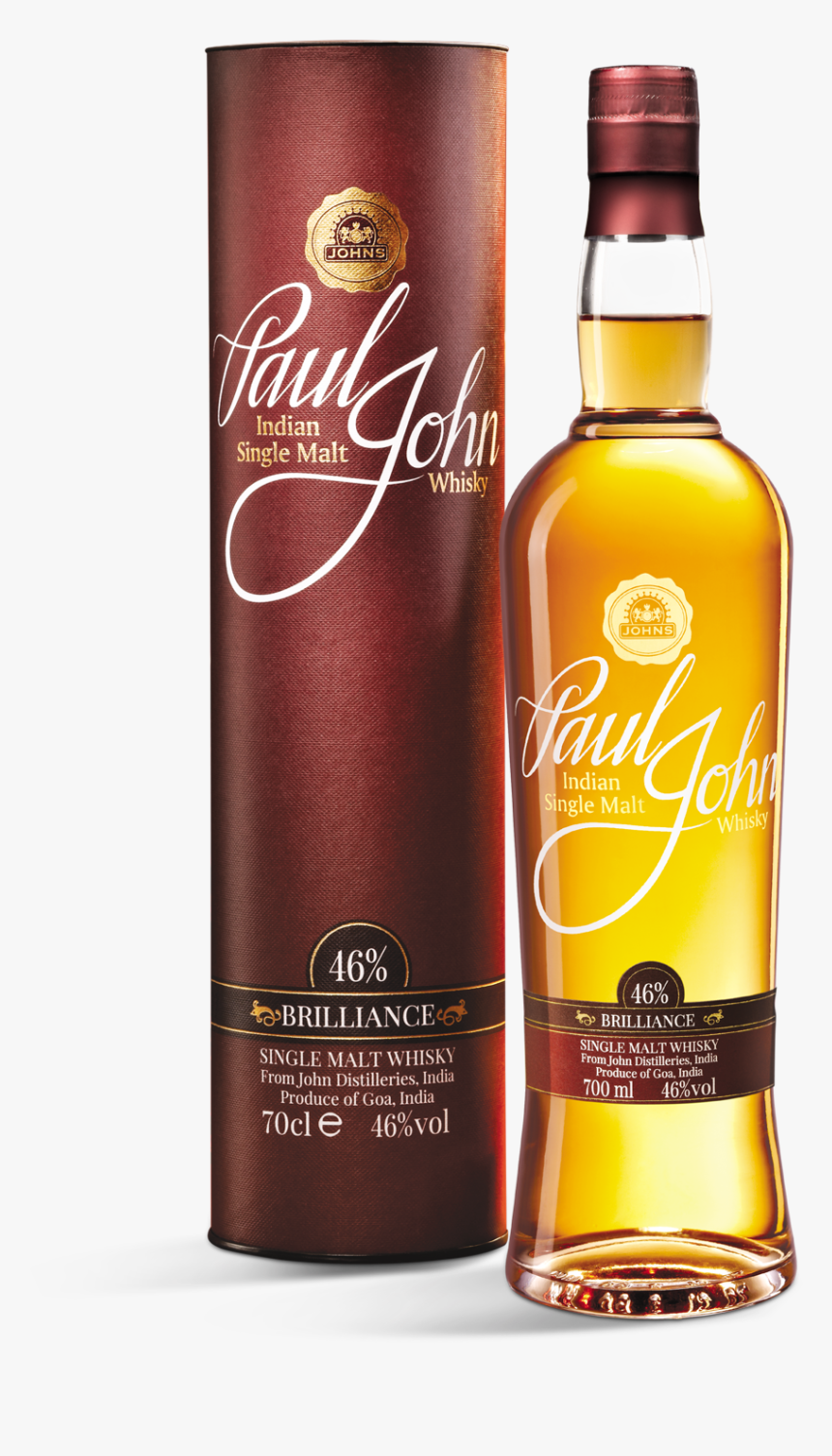 Paul John Brilliance - Paul John Indian Single Malt Whisky, HD Png Download, Free Download