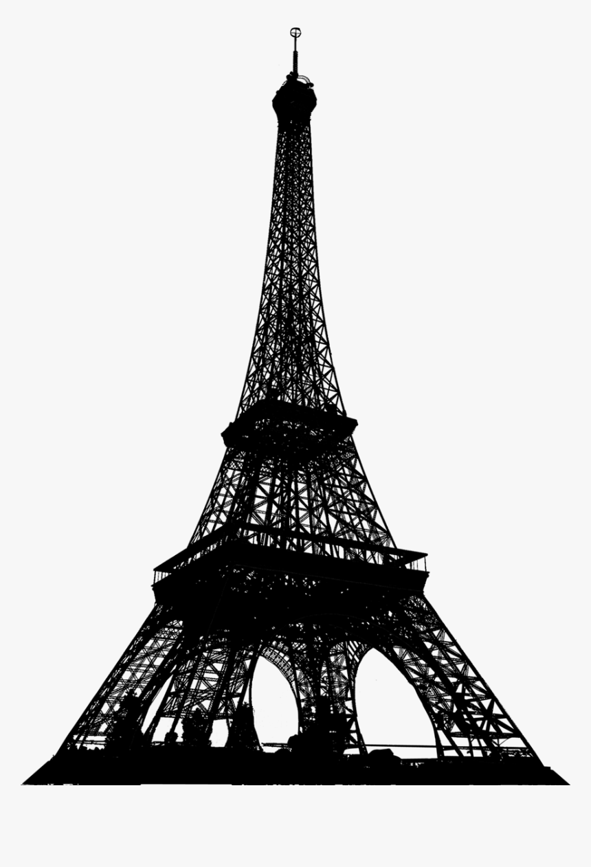 Eiffel Tower Silhouette - Eiffel Tower Hd Png, Transparent Png, Free Download