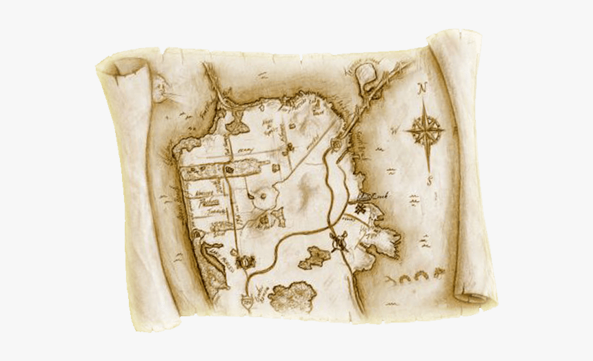 Old Treasure Map - Christopher Columbus Map Clipart, HD Png Download, Free Download