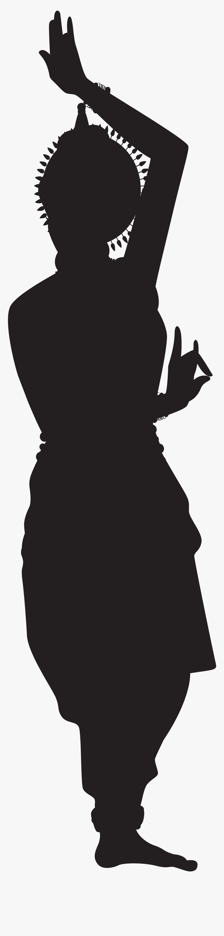 Indian Dancing Woman Silhouette Png Clip Art Image - Silhouette Indian Dancing, Transparent Png, Free Download
