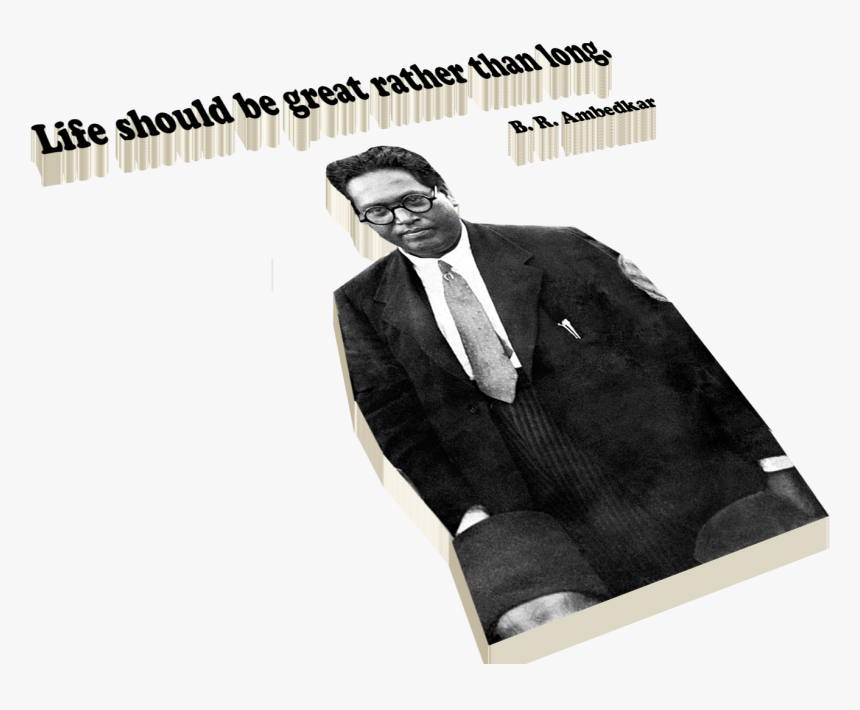Ambedkar Quotes Png Free Download - Tuxedo, Transparent Png, Free Download