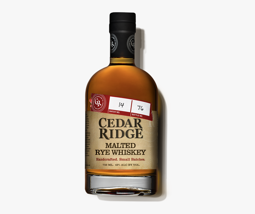 Malted Rye Whiskey - Cedar Ridge Bourbon, HD Png Download, Free Download