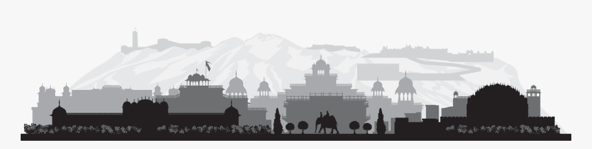 Silhouette Rajasthan Skyline, HD Png Download, Free Download