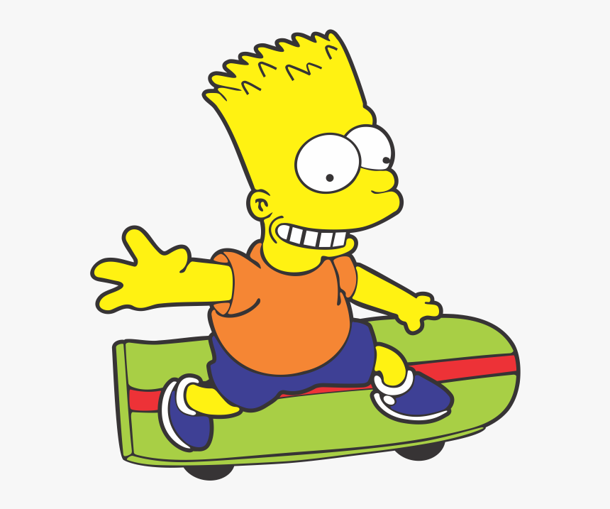 Download Bart Simpson Skate - Skate Do Bart Simpson, HD Png Download, Free Download