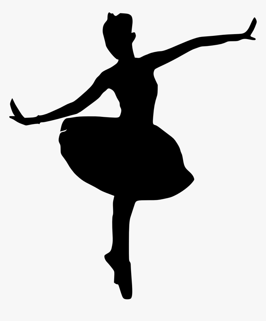 Ballet Dancer Silhouette Symbol Clip Art - Transparent Background Ballerina Silhouette Png, Png Download, Free Download