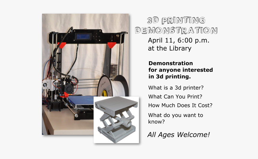 3d Printer Workshop - Machine, HD Png Download, Free Download