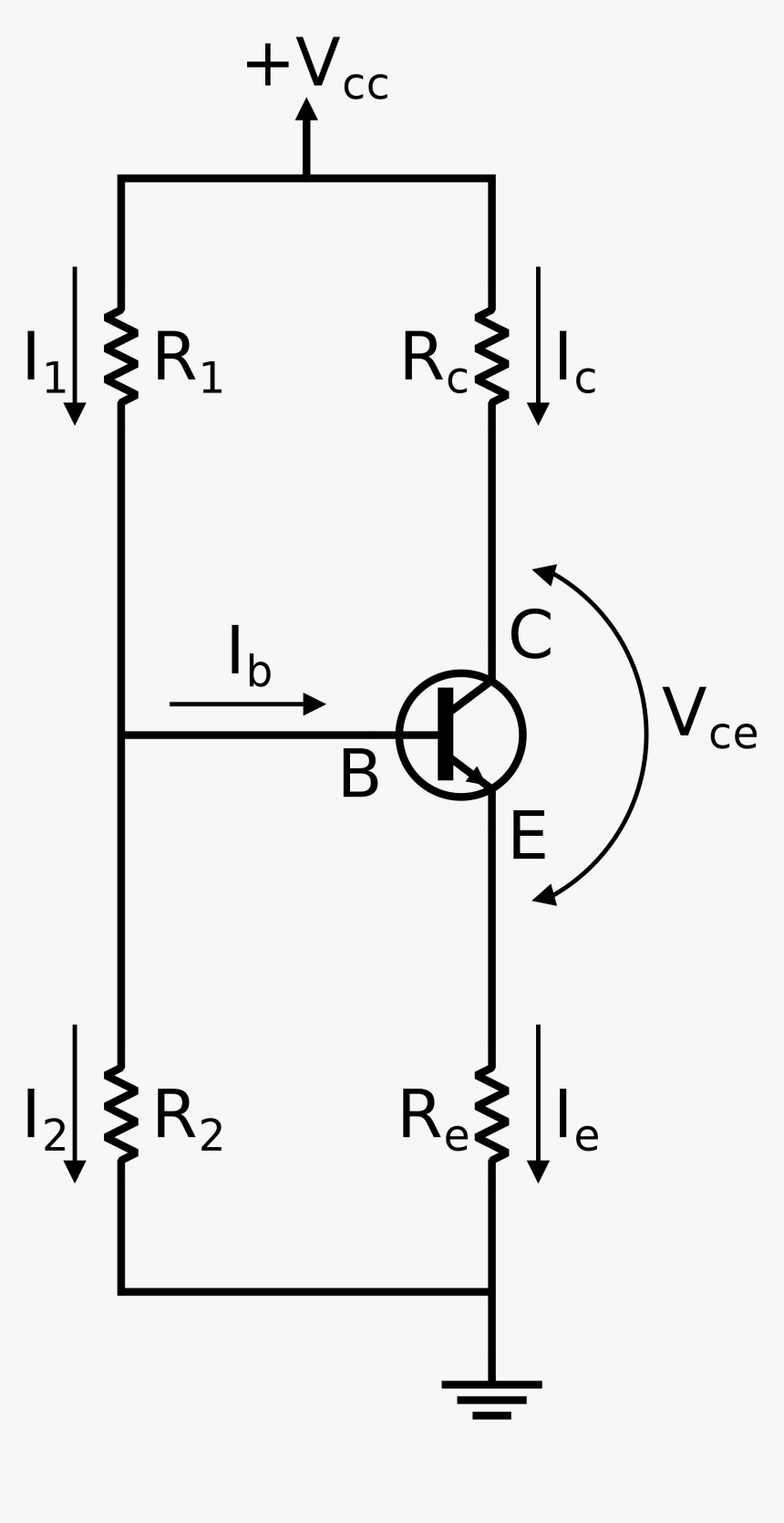 Voltage Divider Bias Circuit, HD Png Download, Free Download