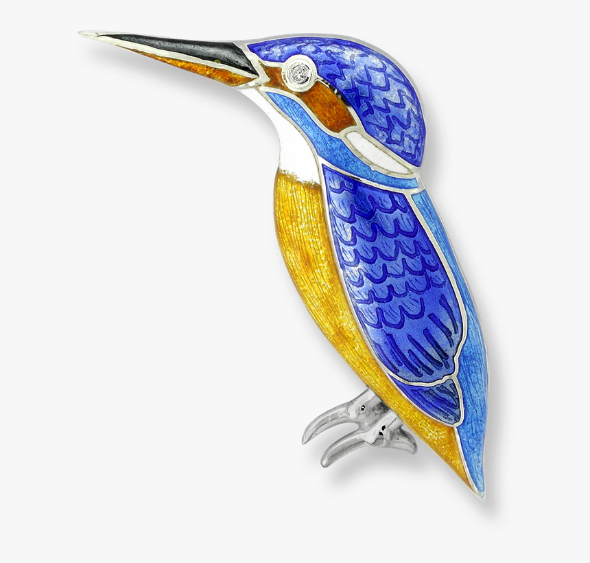 Nicole Barr Designs Sterling Silver Kingfisher Brooch-blue - Brooch, HD Png Download, Free Download