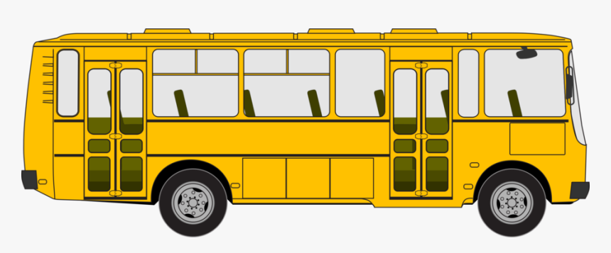 School Bus Creative Converting Tutu Much Fun Happy - Yellow Bus Clip Art, HD Png Download, Free Download