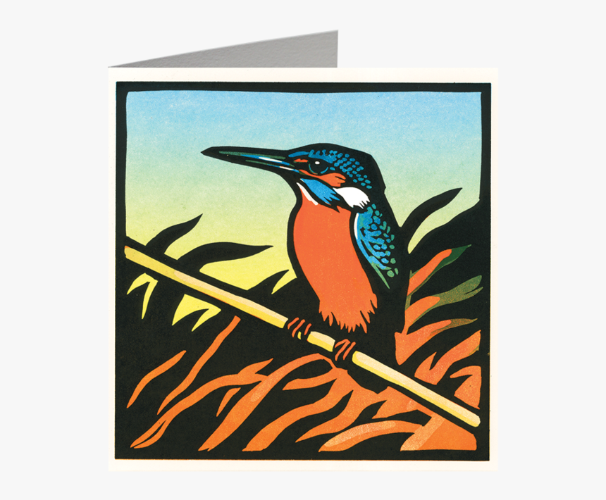 Card Kingfisher - Christopher Wormell An Alphabet Of Animals, HD Png Download, Free Download