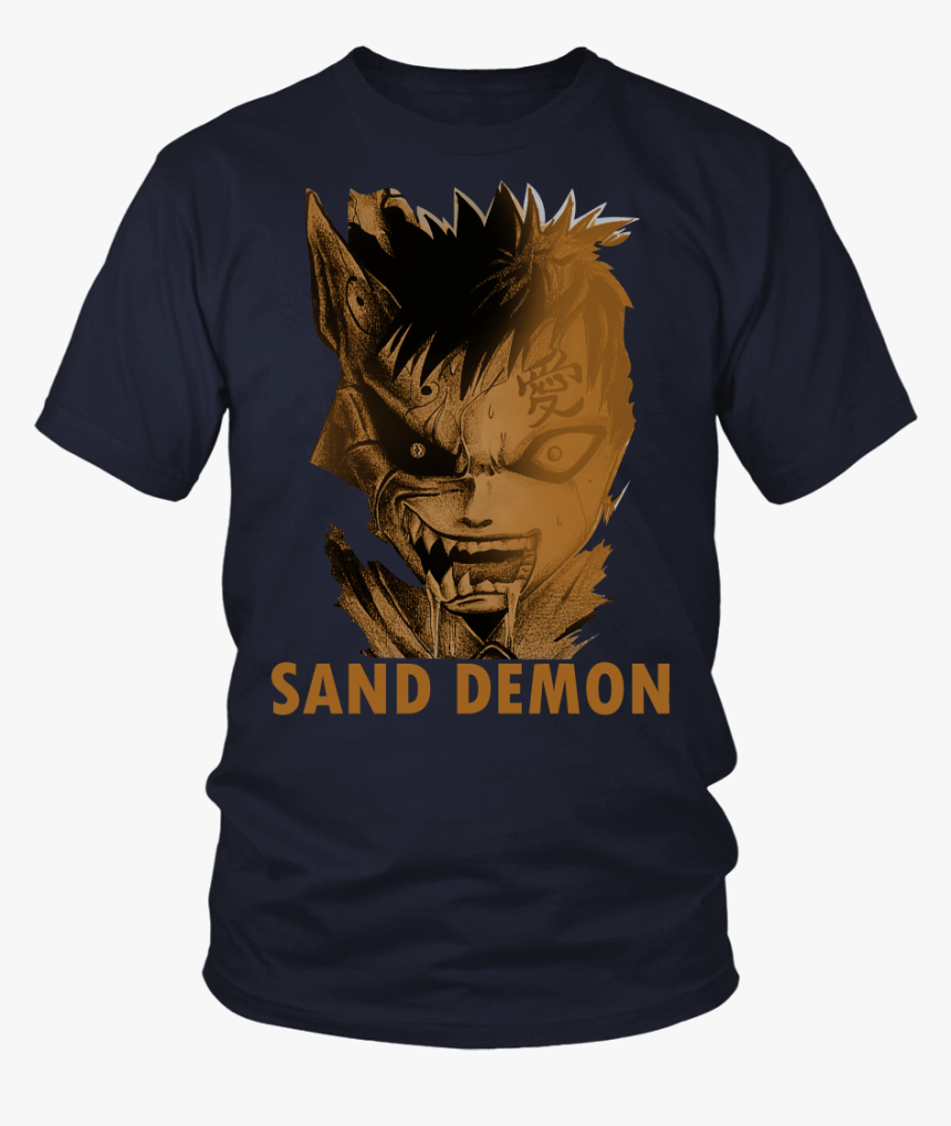 Gaara Sand Monster -men Short Sleeve T Shirt - There's A Fine Line Between The Numerator, HD Png Download, Free Download