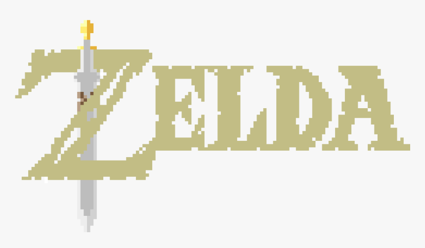 Breath Of The Wild Title - Pixel Art Link Breath Of The Wild, HD Png Download, Free Download