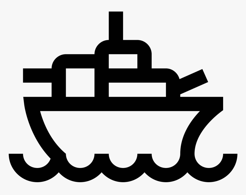 A Battleship Icon Is A Ship Out On The Water, But The, HD Png Download, Free Download