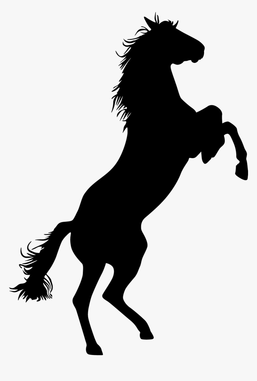 Mare Clipart Kuda - Standing Horse Silhouette Png, Transparent Png, Free Download