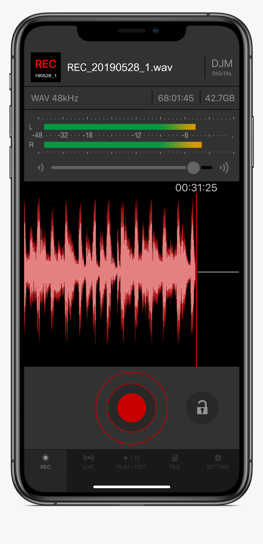 Djm-rec For Iphone, HD Png Download, Free Download