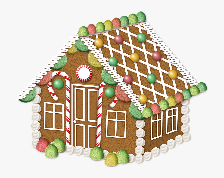 Gingerbread House, Christmas, Sweets, Candy, Xmas - Casa De Doce Png, Transparent Png, Free Download