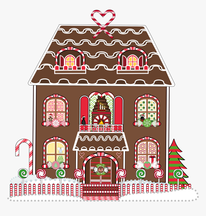 Graphic, Gingerbread House, Gingerbread, Christmas - Gingerbread Christmas House, HD Png Download, Free Download