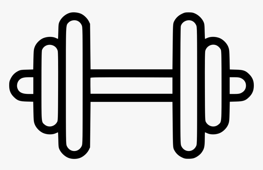 Gym - Dumbbell Icon Transparent Background, HD Png Download, Free Download