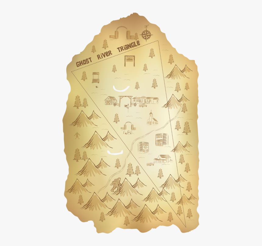 Pyramid Treasure Map Cartoon, HD Png Download, Free Download