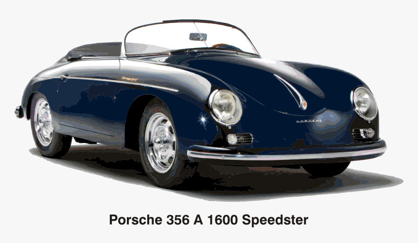 Porsche 356 A 1600 Speedster, Year 1956 Clip Arts - Old School Porsche Models, HD Png Download, Free Download
