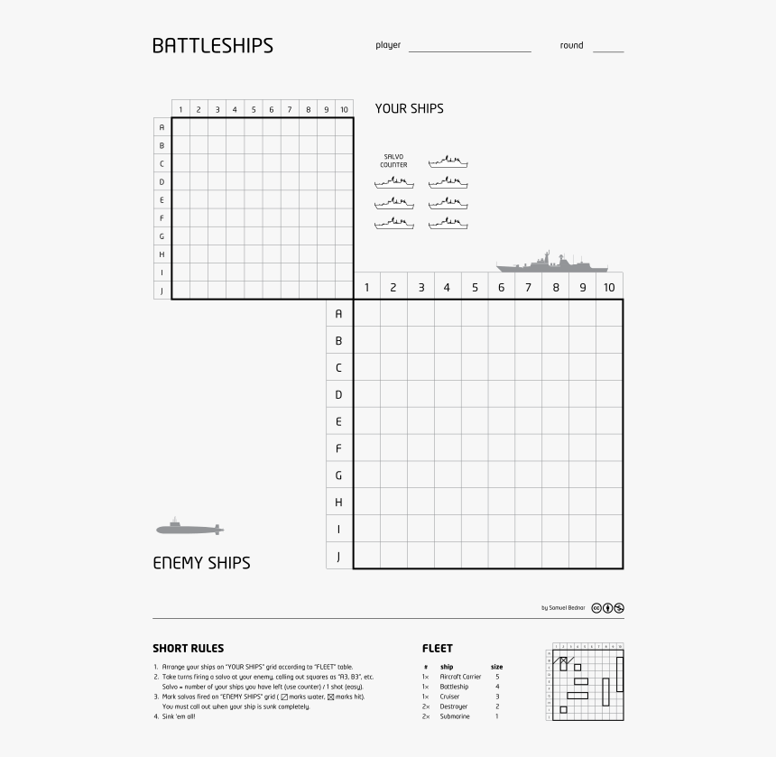 Battleship Paper Template, HD Png Download, Free Download