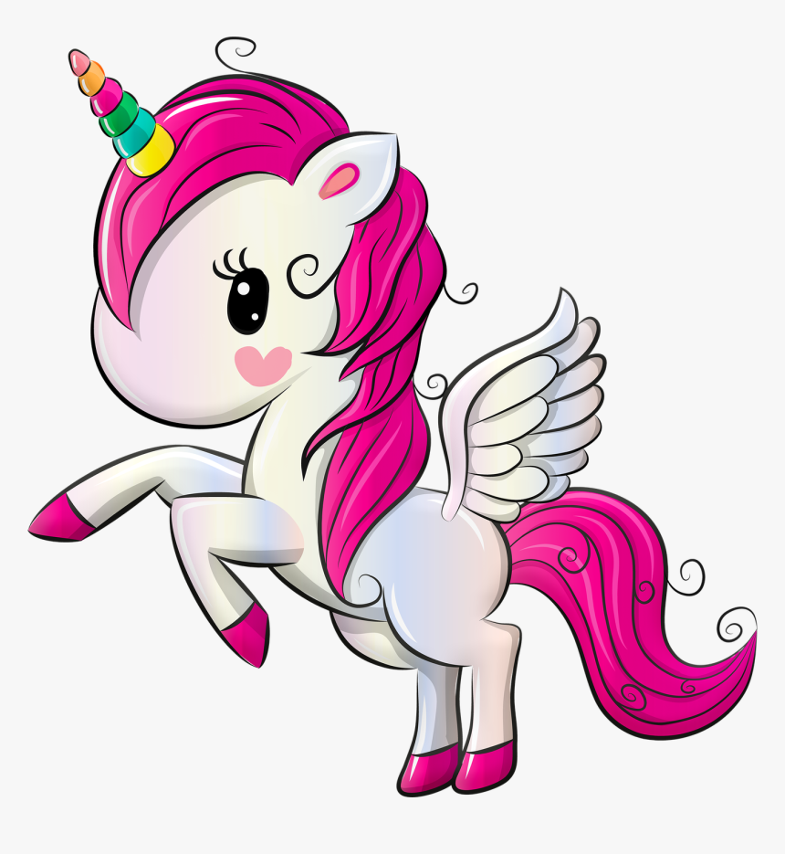 Gallery - Cute Unicorn With Wings, HD Png Download - kindpng