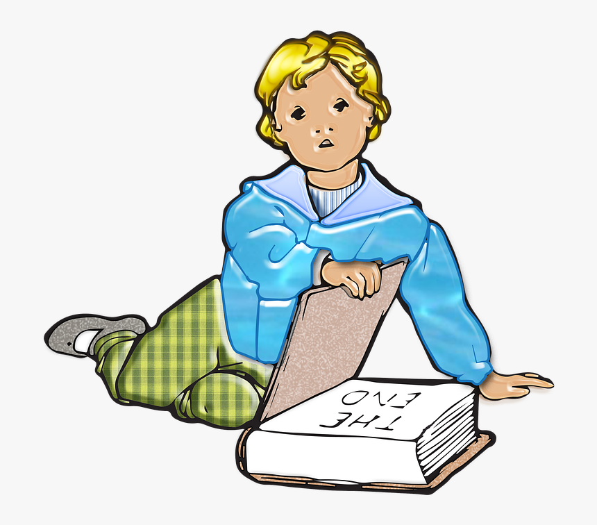 Boy, Child, Little Ones, Kid, Vintage, Book, Read - Png Дете С Книга, Transparent Png, Free Download