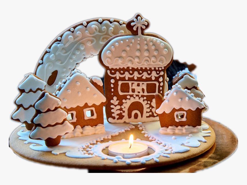 Gingerbread House Transparent Background Png - Gingerbread House, Png Download, Free Download