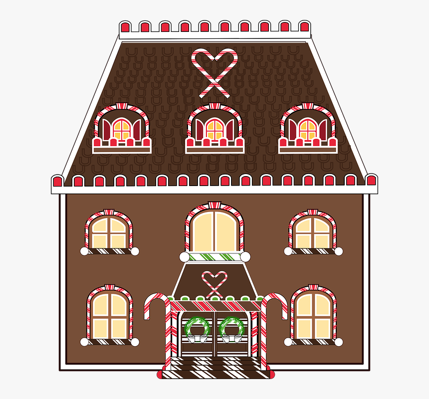 Graphic, Gingerbread, Christmas, Gingerbread House - Gingerbread House, HD Png Download, Free Download