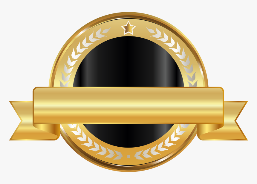 Transparent Seal Png - Circle Black & Gold Png, Png Download, Free Download