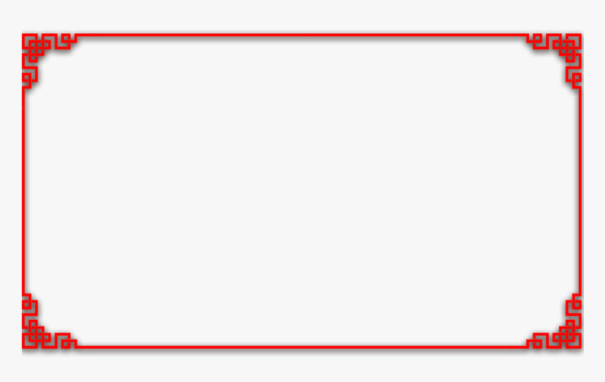 Border Frame Chinese Asian Ftestickers - Asian Border Frame Png, Transparent Png, Free Download