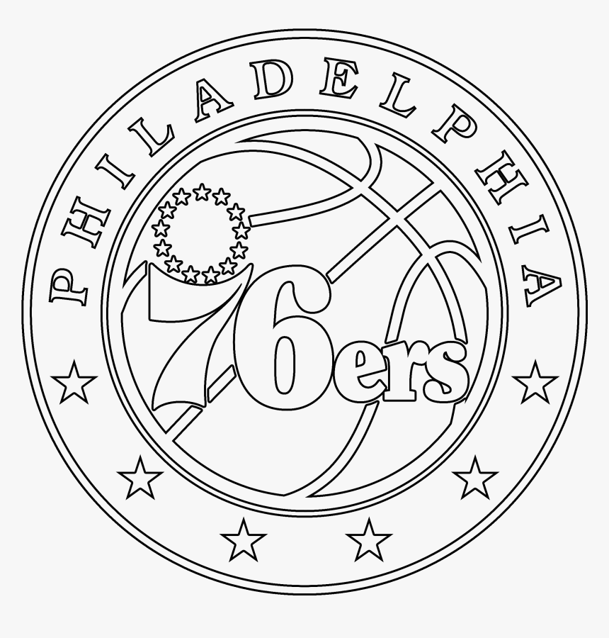 Philadelphia 76ers Logo Coloring Pages, HD Png Download, Free Download