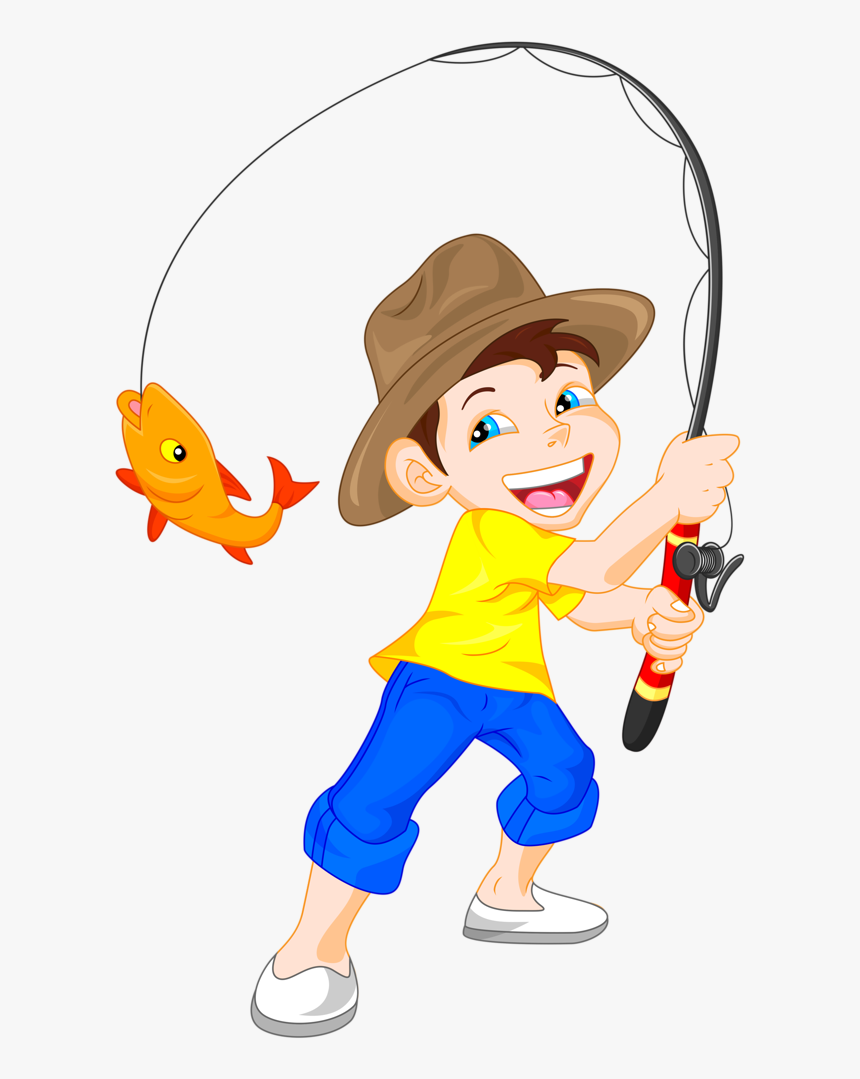 Fishing Clipart Little Boy - Fishing Clipart Png ...