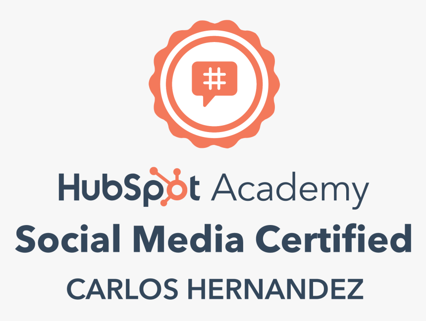 Hubspot Social Media Certification, HD Png Download, Free Download