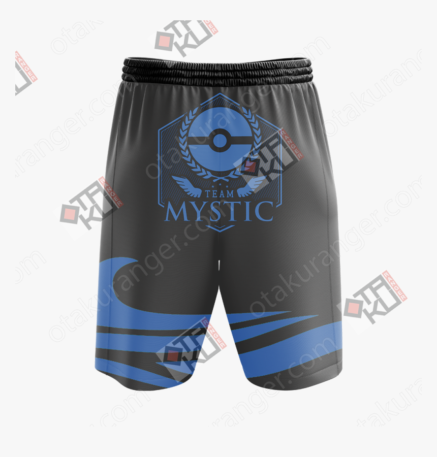 Team Mystic Pokemon Go Beach Shorts - Evangelion Asuka T Shirt, HD Png Download, Free Download
