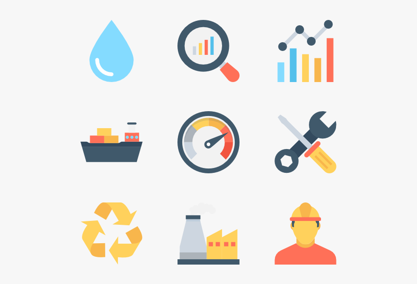 Essential Set - Flat Icon Png Industrial, Transparent Png, Free Download