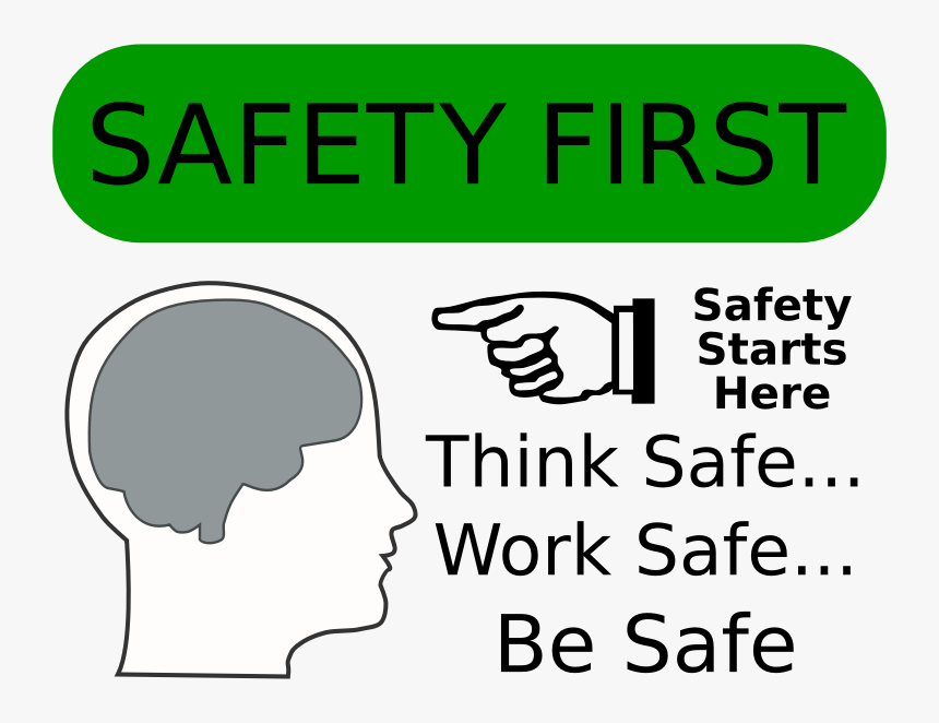 Safety First - Work Safety Clip Art, HD Png Download, Free Download