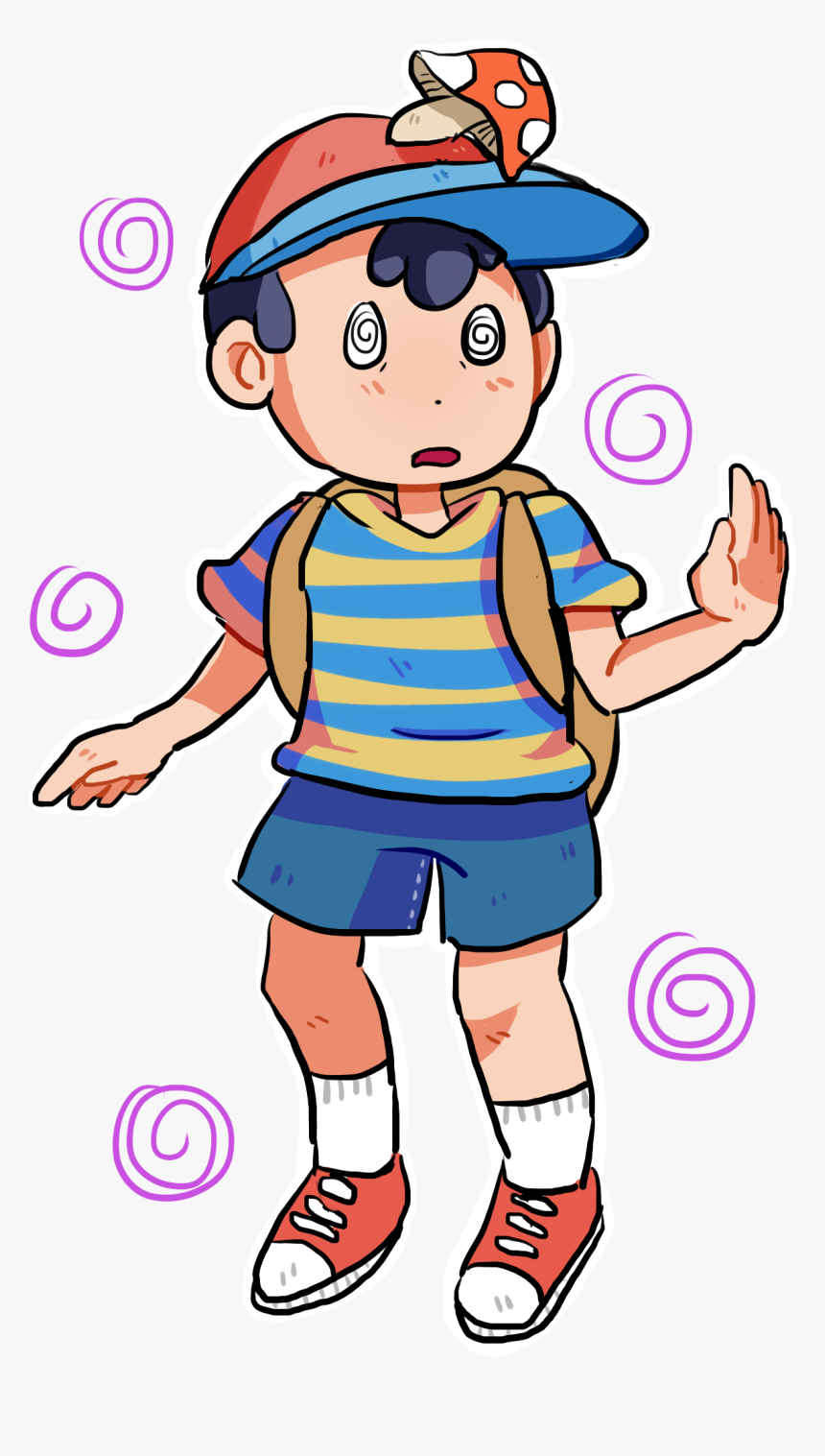 Ness Mushroom Fanart , Png Download - Ness Mushrooms Fanart, Transparent Png, Free Download