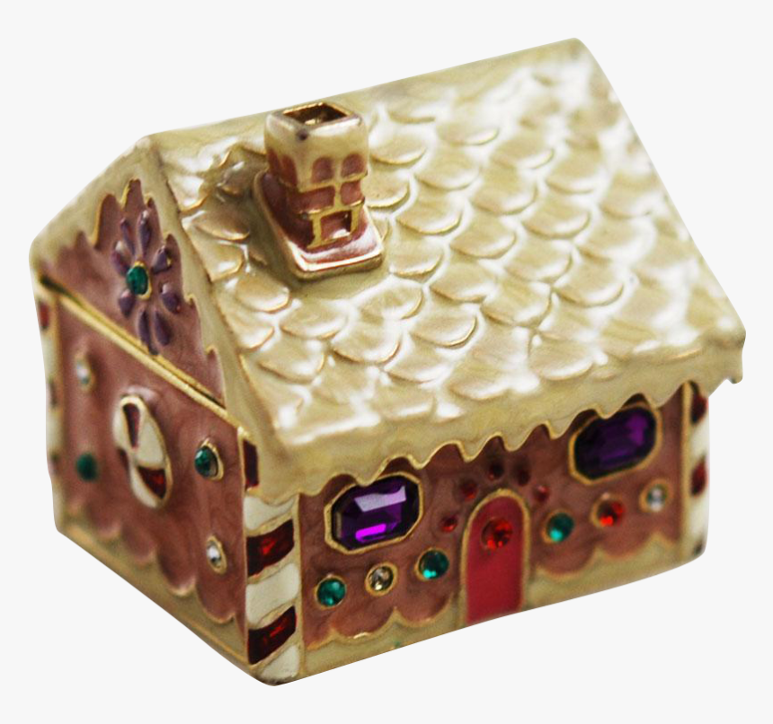 Monet Gingerbread House Trinket Box Holiday - Gingerbread House, HD Png Download, Free Download