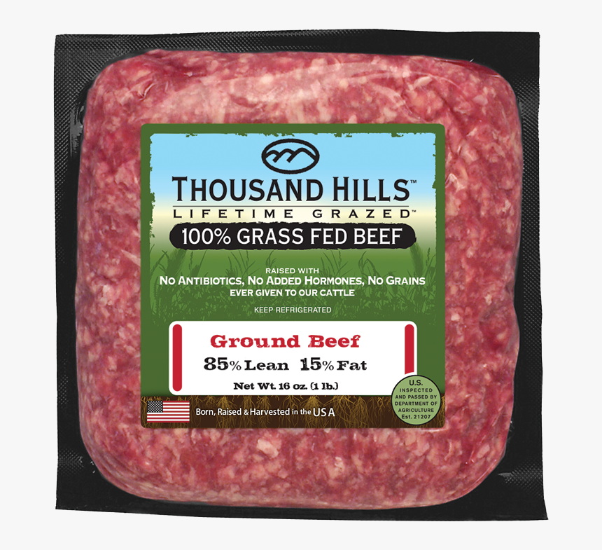 85% Lean Ground Beef Bricks - Thousand Hills Ground Beef, HD Png Download, Free Download