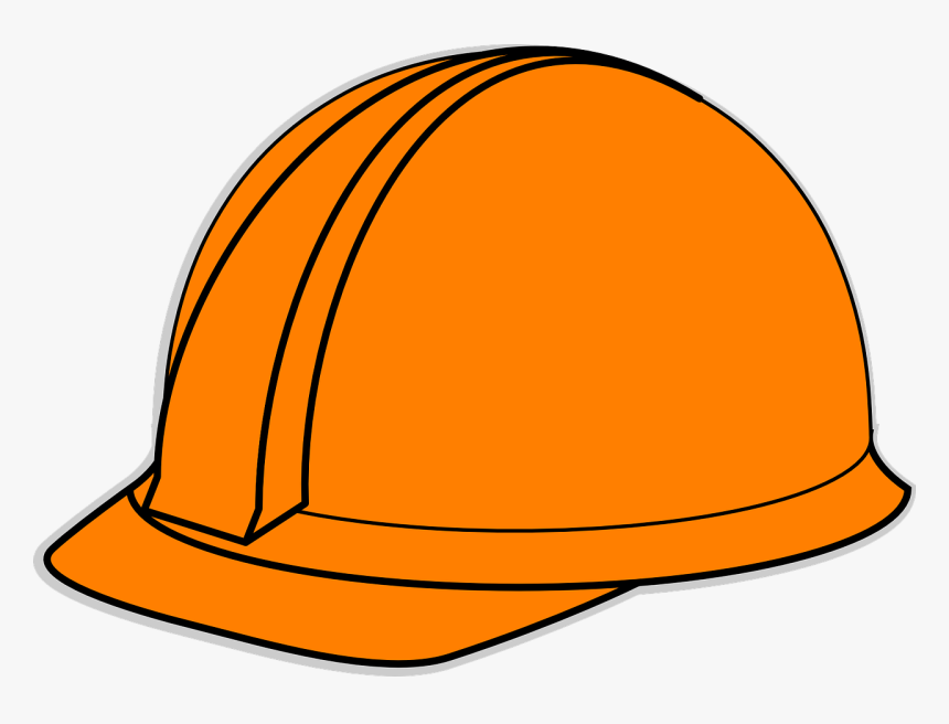 Orange Hard Hat Clip Art, HD Png Download, Free Download