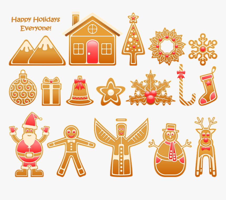 Collection Of Gingerbread House Clipart - Gingerbread Stickers Printable Free, HD Png Download, Free Download