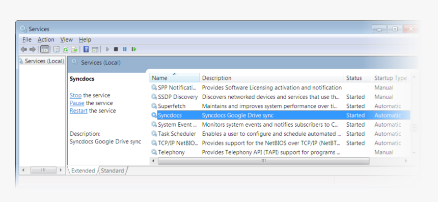 Google Drive As A Windows Service - Acronis 11.5 Manage This Machine Greyed Out, HD Png Download, Free Download